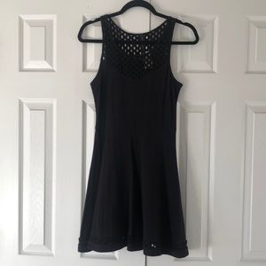 Last chance- NWT Black Dress with Patterned Cut Outs